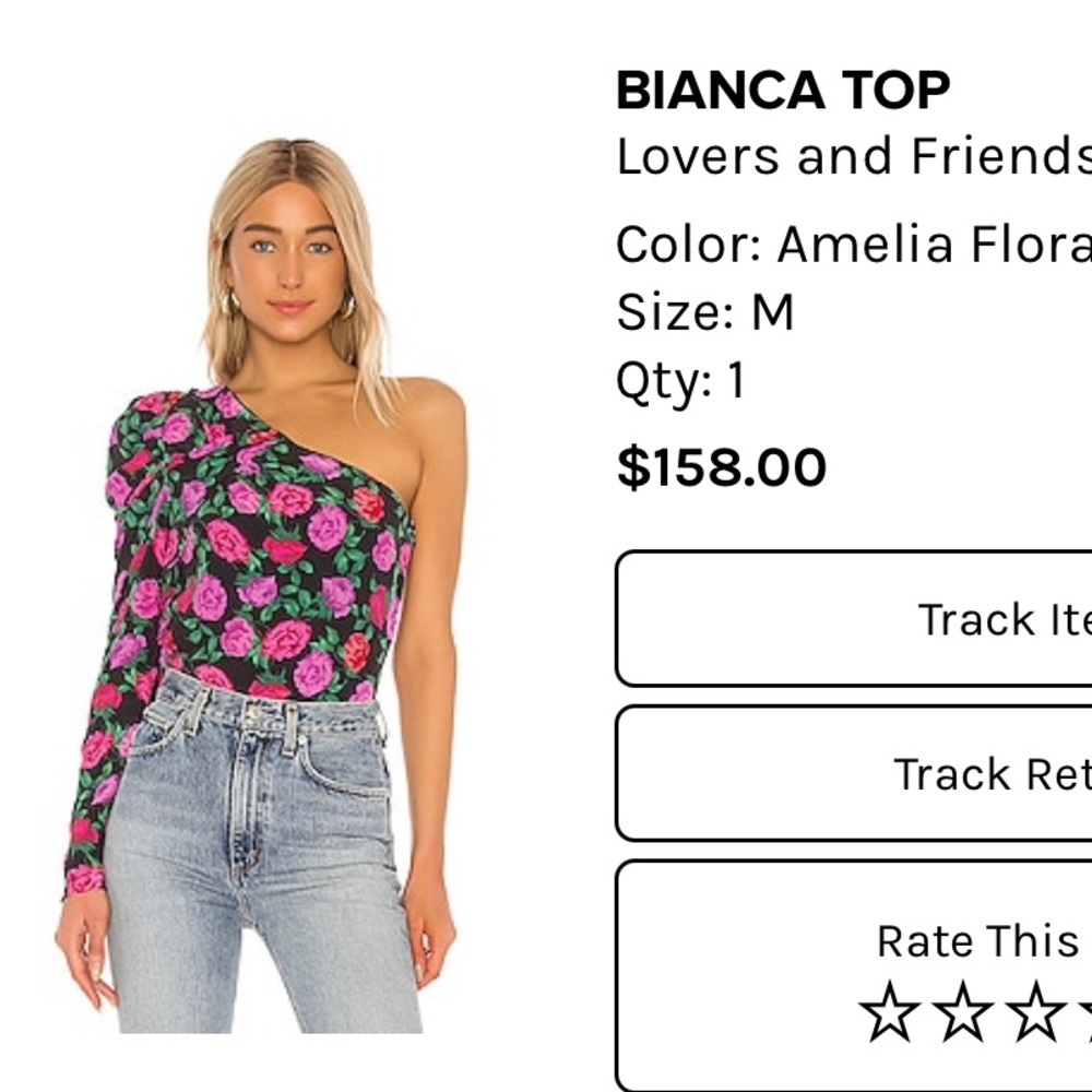 Lovers and friends one sleeve top